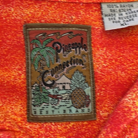 Pineapple Connection Hawaiian Button Down Shirt Size XL - Picture 5 of 8